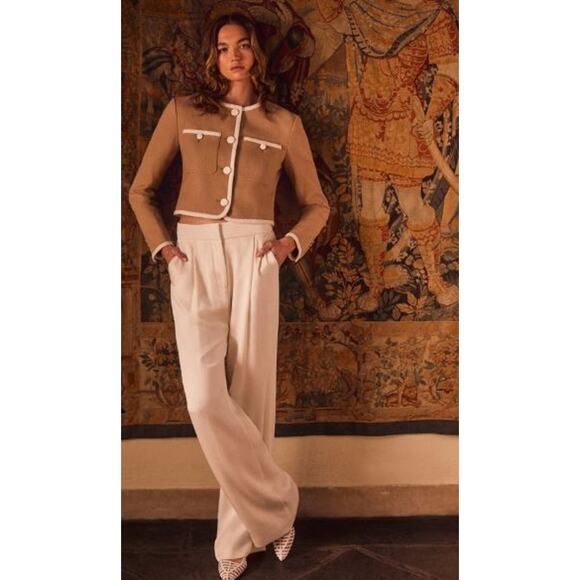 Veronica Beard Women's Robinne Wide Leg Pant Pants Sz 4 6 10 16 NWT 498 Dove IRG - Picture 3 of 11